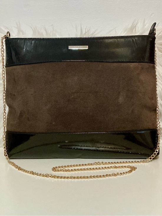 Gucci Handbags - Gucci Rare Vintage Brown Suede & Patent Leather Shoulder Crossbody Bag